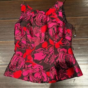 Adrianna pappell worktop zipper back rose pattern
